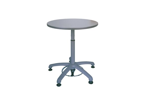 Height-Adjustable Pedestal Table 